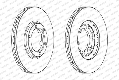 BREMSSCHEIBE FERODO DDF385 1