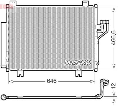DENSO Конденсатор, кондиционер