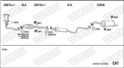 Изпускателна система WALKER MAK012643B