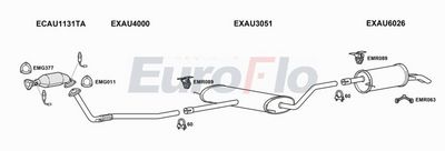 Układ wydechowy EUROFLO AUA6182004F