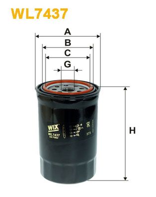 Oil Filter WIX FILTERS WL7437