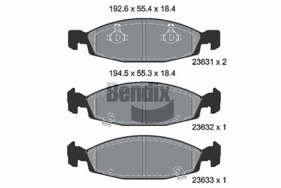 SET PLACUTE FRANA FRANA DISC BENDIX Braking BPD2019