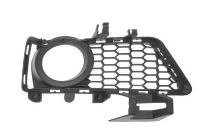 Voorbumper afdekking Voor Rechts (met mistlampgaten, plastic, zwart) past: BMW 3 F30, F31, F80 10.11-06.19