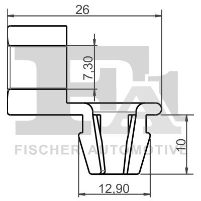 Clip, listwa ochronna FA1 21-40071.5