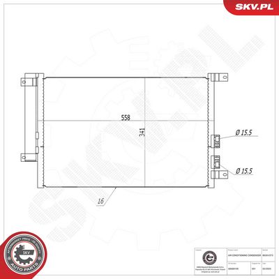 CONDENSATOR CLIMATIZARE ESEN SKV 86SKV373