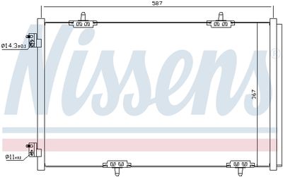 CONDENSATOR CLIMATIZARE NISSENS 940333 6