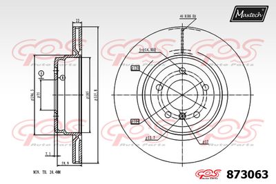 MAXTECH 873063 Тормозные диски для BMW 3 купе (E92) 325 i MAXTECH 873063 Тормозные диски для BMW 3 купе (E92) 325 i