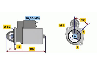 STARTER BOSCH 0001116003