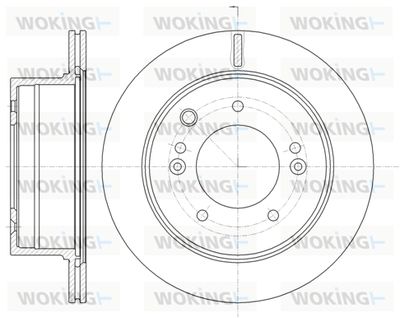 WOKING D6993.10 Тормозные диски для KIA SORENTO I (JC) 3.3 V6 4WD WOKING D6993.10 Тормозные диски для KIA SORENTO I (JC) 3.3 V6 4WD