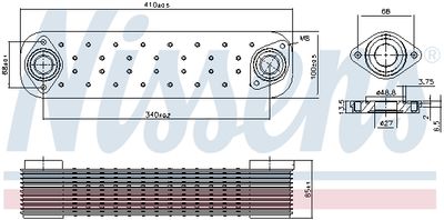 Radiator ulei, ulei motor NISSENS 91168