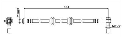 спирачен маркуч METZGER AUTOTEILE 4111760