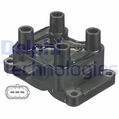 Катушка зажигания DELPHI GN10353-12B1 для FIAT ALBEA