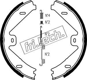 Zestaw szczęk hamulcowych, hamulec postojowy FRI.TECH. 1052.137K