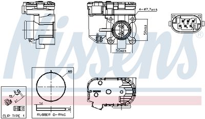 DROSSELKLAPPENSTUTZEN NISSENS 955253 6