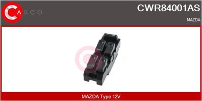 Выключатель, стеклолодъемник CASCO CWR84001AS для MAZDA 626