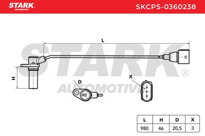 импулсен датчик, колянов вал STARK SKCPS-0360238