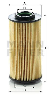 MANN-FILTER HU 712/10 x Масляний фільтр для HYUNDAI (Хендай)