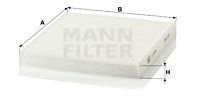 MANN-FILTER CU 23 009 Фильтр салона  для ALFA ROMEO (Альфа-ромео)