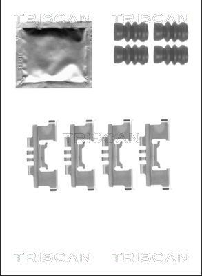Комплектующие, колодки дискового тормоза TRISCAN 8105 101661 для SUZUKI CELERIO