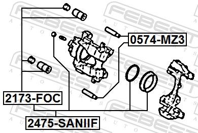 Repair Kit, brake caliper 2475-SANIIF