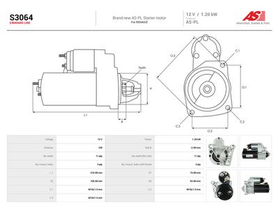 Starter AS-PL S3064
