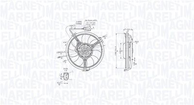 Větrák, chlazení motoru MAGNETI MARELLI 069422881010