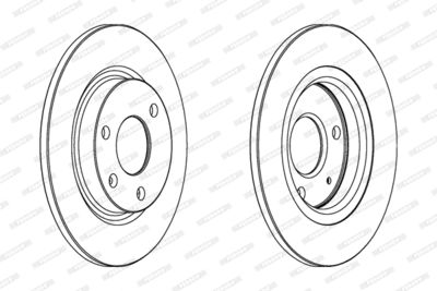 Тормозной диск FERODO DDF335 для CITROËN AX