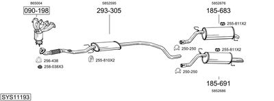SISTEM DE ESAPAMENT BOSAL SYS11193