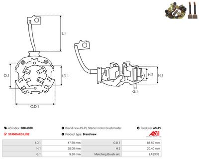 Vorschau Halter, Kohlebürsten Ansicht 2