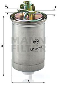 Топливный фильтр MANN-FILTER WK 842/4 для VW ILTIS