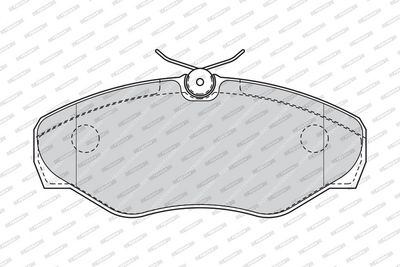 BREMSBELAGSATZ SCHEIBENBREMSE FERODO FVR1515 1