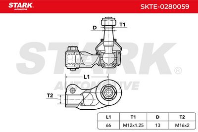 накрайник на напречна кормилна щанга STARK SKTE-0280059