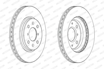 Bromsskiva FERODO DDF2070C