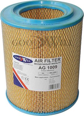 GOODWILL AG 1009 Воздушный фильтр  для GAZ  (Газ Валдаж)