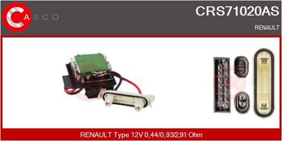 REZISTOR VENTILATOR HABITACLU CASCO CRS71020AS