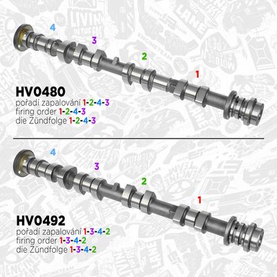Vačkový hřídel ET ENGINETEAM HV0480