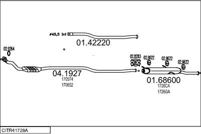 SISTEM DE ESAPAMENT MTS CITR41728A008919