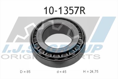 IJS GROUP 10-1357R Подшипник ступицы  для NISSAN PATROL (Ниссан Патрол)