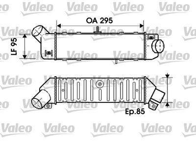 Интеркулер VALEO 817767 для VW CADDY