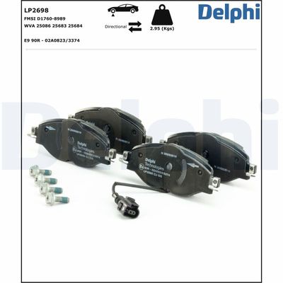 Brake Pad Set, disc brake LP2698