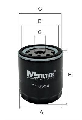 MFILTER TF 6550 Масляний фільтр 