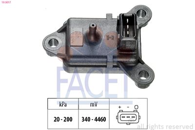 FACET MAP sensor Made in Italy - OE Equivalent (10.3017)