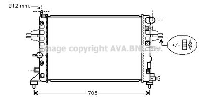 AVA QUALITY COOLING OLA2362 Радиатор, охлаждение двигателя 