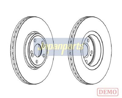 спирачен диск JAPANPARTS DI-0704C
