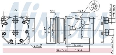 COMPRESOR CLIMATIZARE NISSENS 89123 4