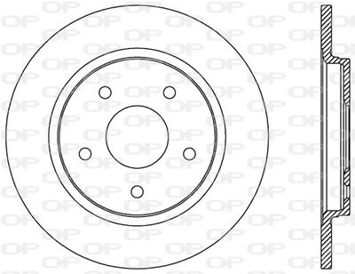 Тормозной диск OPEN PARTS BDA2533.10 для CHEVROLET CORVETTE