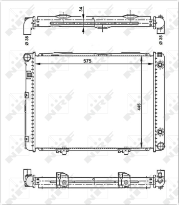 Радиатор, охлаждение двигателя WILMINK GROUP WG1722670 для MERCEDES-BENZ 190