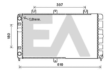 EACLIMA 31R39010 Радиатор охлаждения двигателя  для LADA PRIORA (Лада Приора)