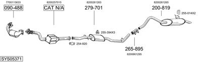 Układ wydechowy BOSAL SYS05371