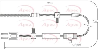 APEC Cable Pull, parking brake CAB1394